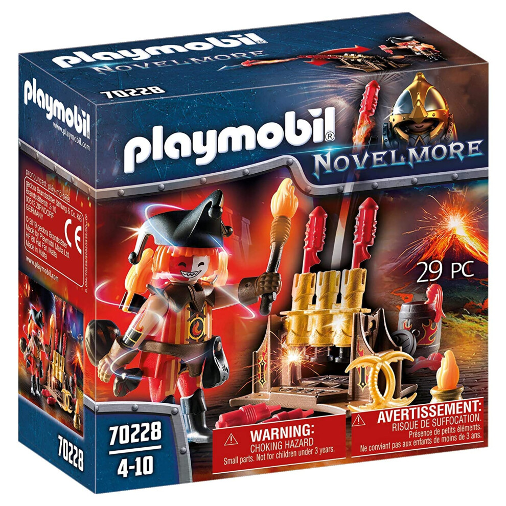 Playmobil 70228 Novelmore Knights Burnham Raiders Fire Master with Roc