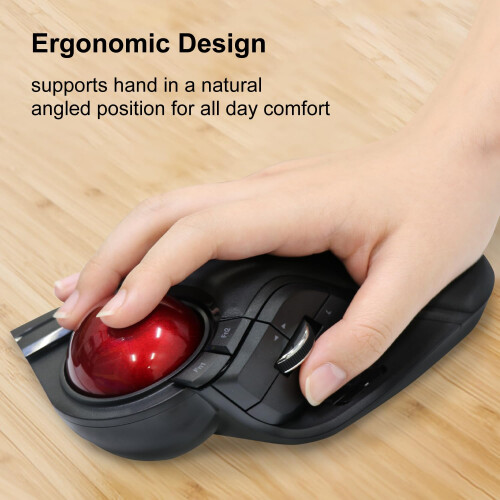 ELECOM HUGE Trackball  2.4GHz Wireless USB  Index Finger Control  Cust 1
