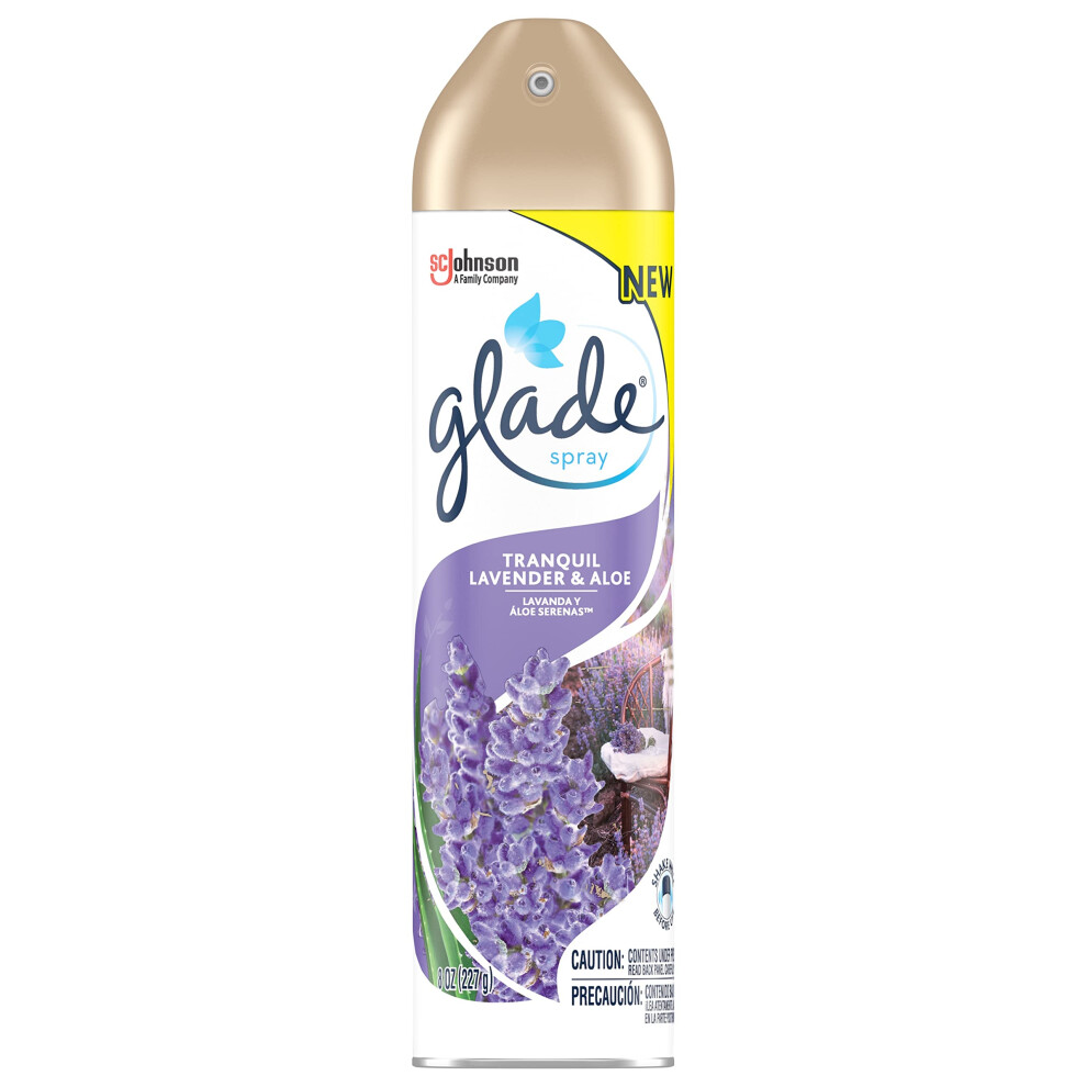 Glade Air Freshener  Room Spray  Tranquil Lavender & Aloe  8 Oz