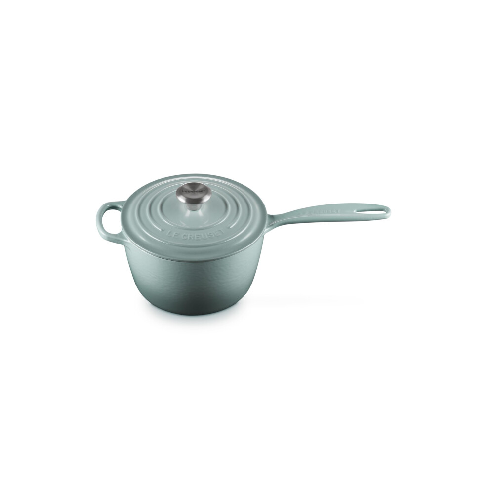 Le Creuset Enameled Cast Iron Signature Saucepan  2.25 qt.  Sea Salt