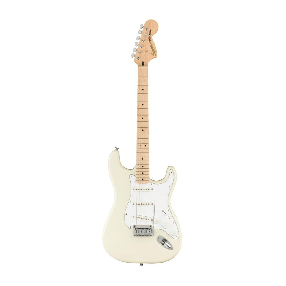 Squier Affinity Series Stratocaster Electric Guitar - Olympic White wi