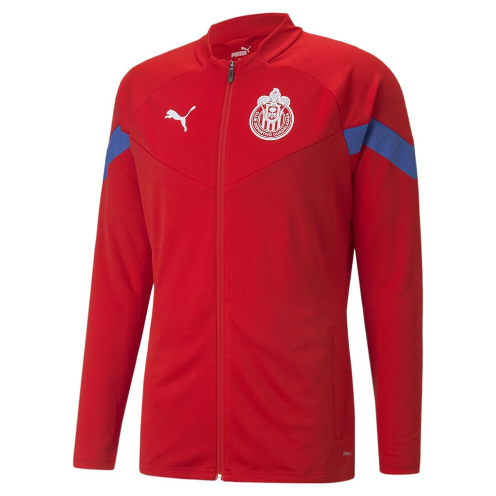 PUMA Men's Standard CHG Training Jacket  Red-Electric Blue Lemonade  L