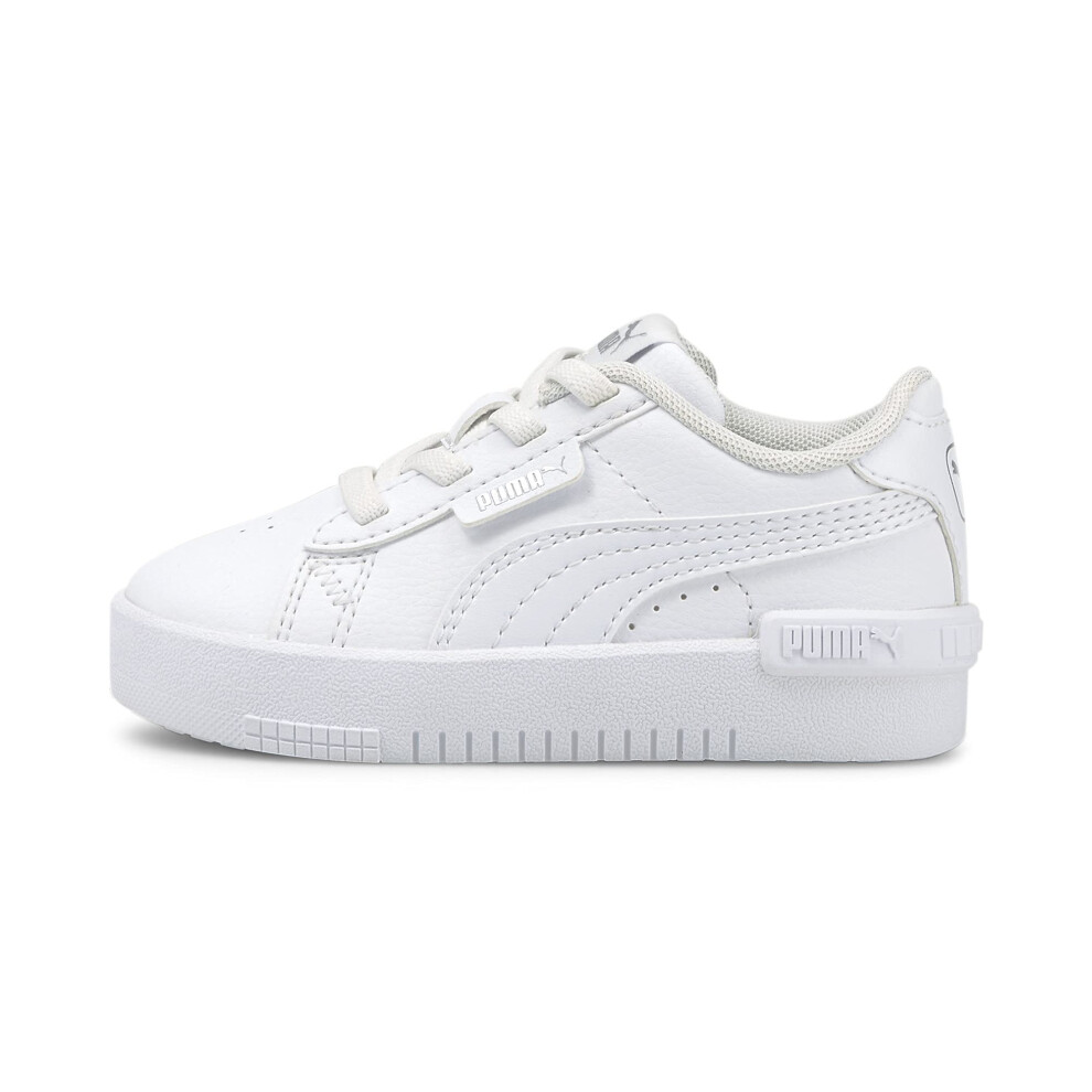 PUMA Kids Jada Alternative Closure Sneaker  White White Silver  9 US U