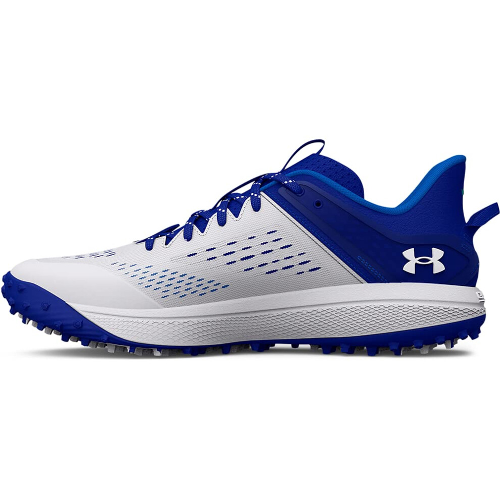 Under Armour Men's Yard Low Turf Baseball Shoe  (401) Royal/White/Whit