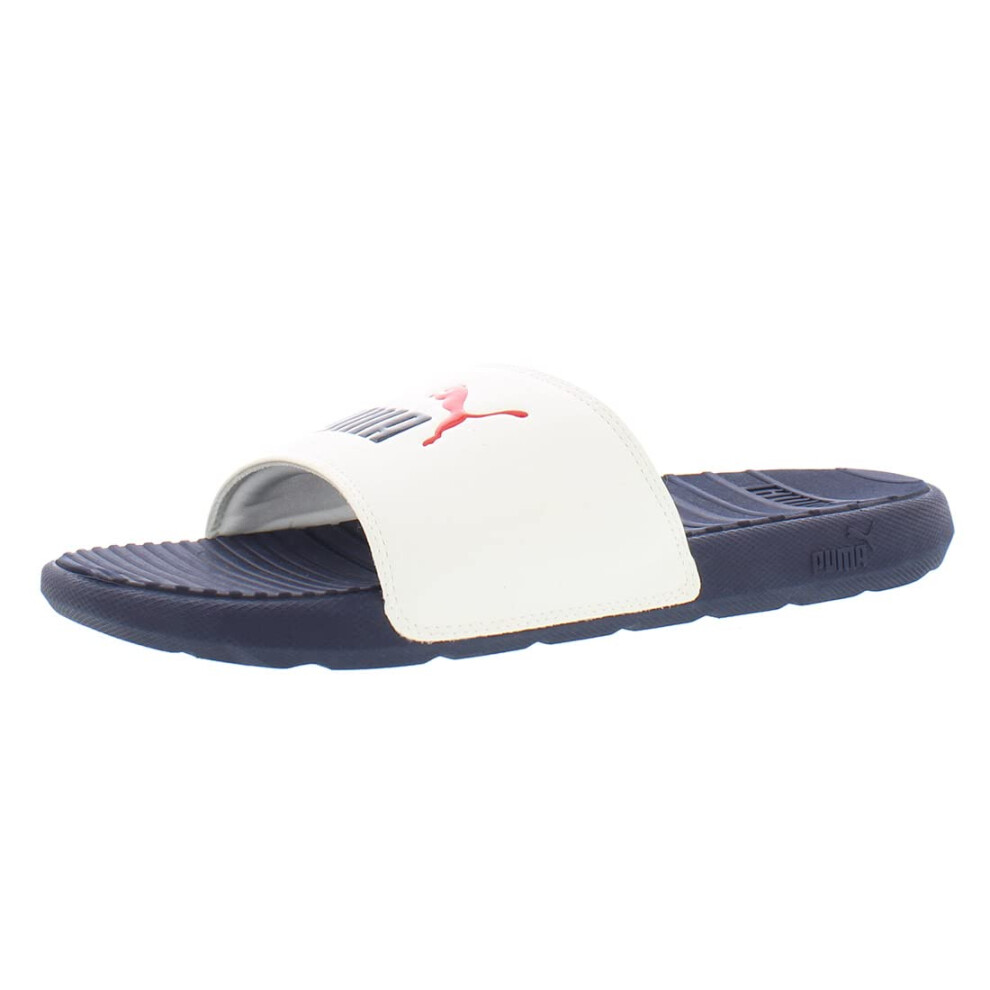 PUMA Cool Cat Men's Sandal 10 D(M) US White-High Risk Red-Peacoat