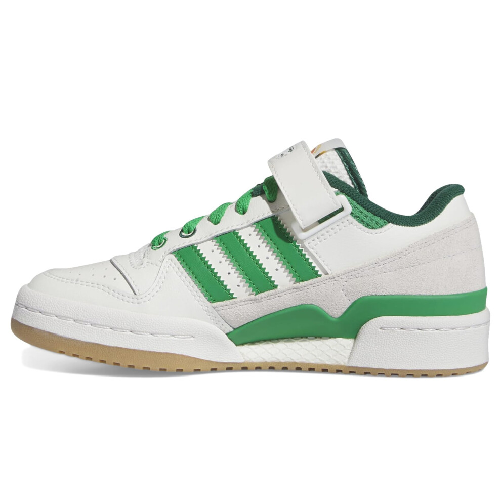 adidas Originals Forum Low (Big Kid) Cloud White/Green/Gum 5.5 Big Kid