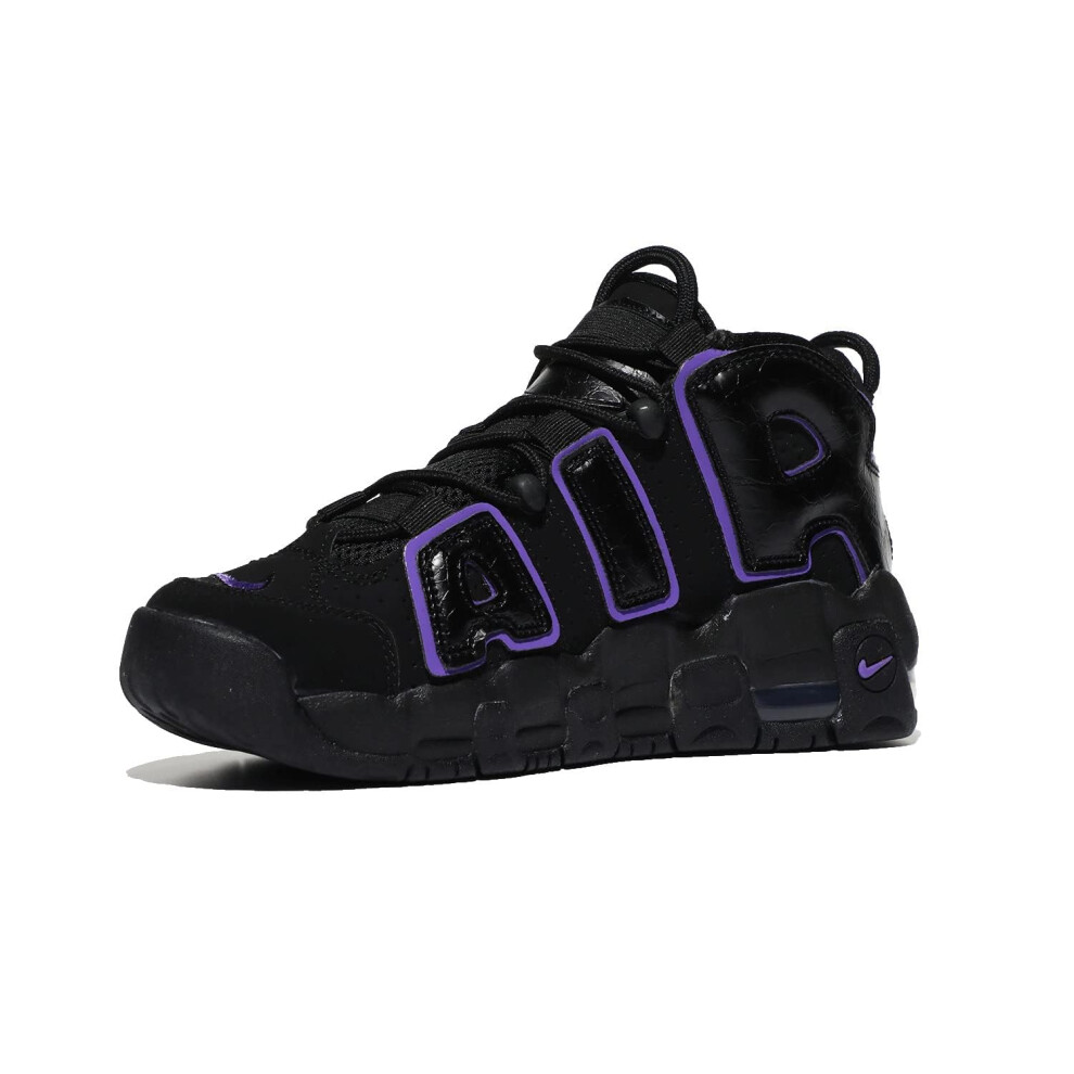 Nike Boy's Air More Uptempo (Big Kid) Black/Action Grape/White/Metalli