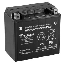 Yuasa YUAM6RH4H YTX14H-BS Maintenance Free H Series AGM Battery with A