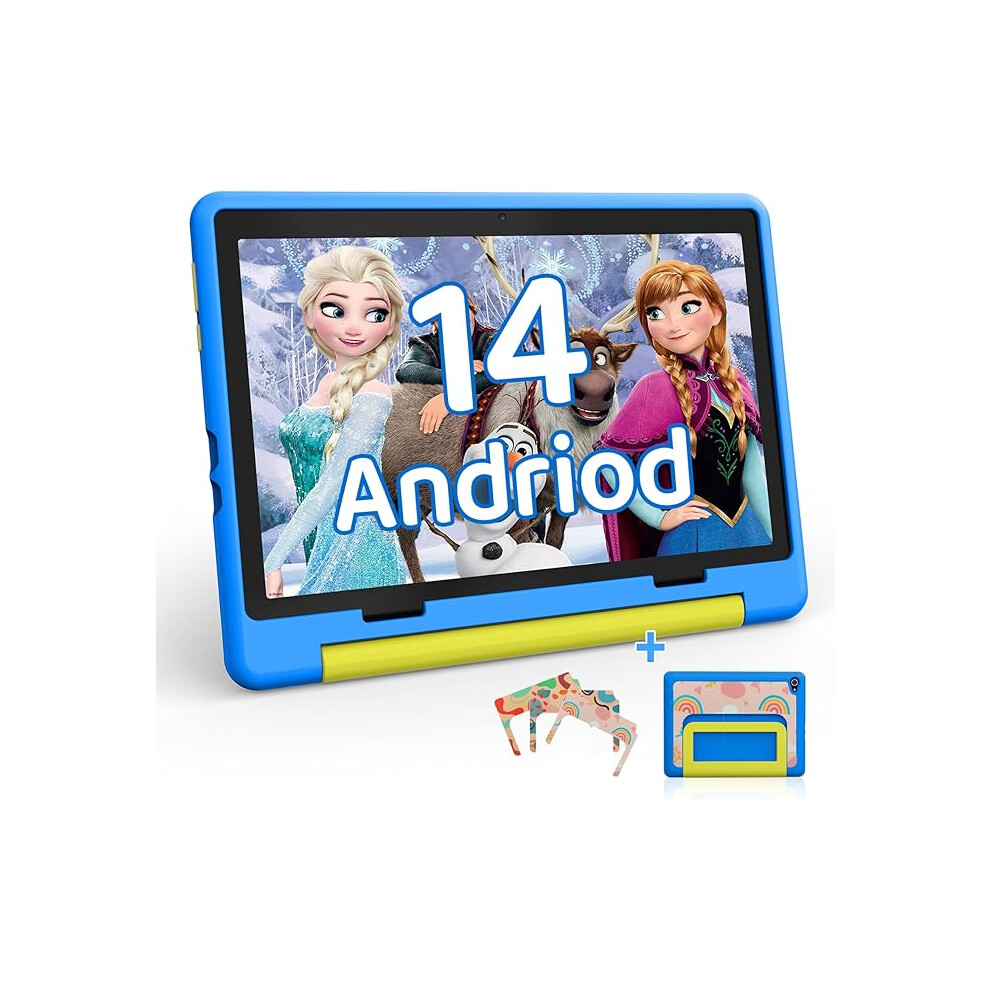 Hotlight Kids Tablet 10 Inch Android 14 Octa-Core, 8Gb Ram+64Gb Rom, 1280 * 800 Ips, 5Mp+8Mp Dual Camera, 5000Mah, Parental Control, Wifi 6/Bt 5.3