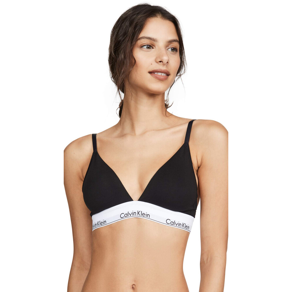 Calvin Klein Women's Modern Cotton Lightly Lined Triangle Wireless Bra