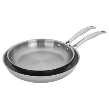 HENCKELS Clad H3 2-pc Induction Frying Pan Set 10-inch Fry Pan and 12