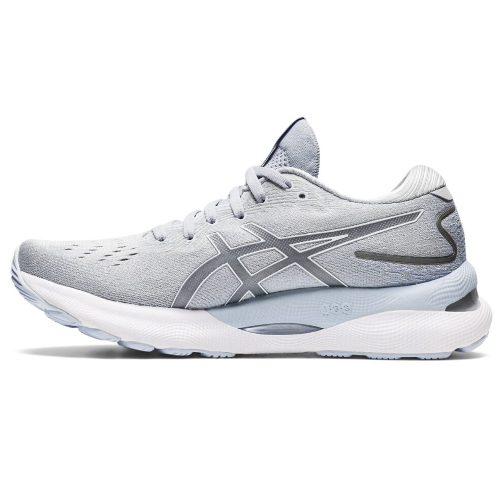 ASICS Women's Gel-Nimbus 24 Running Shoes  8.5  Piedmont Grey/White