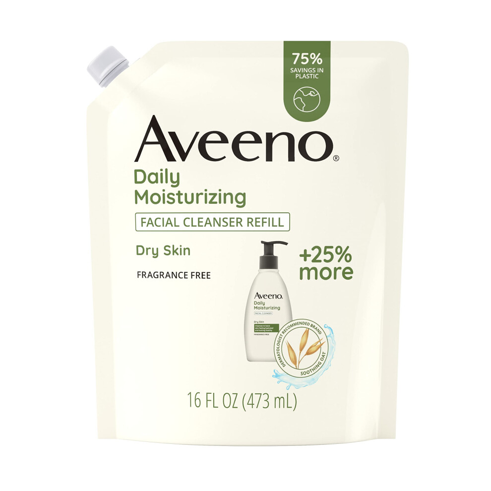 Aveeno Daily Moisturizing Facial Cleanser with Soothing Non-GMO Oat  L