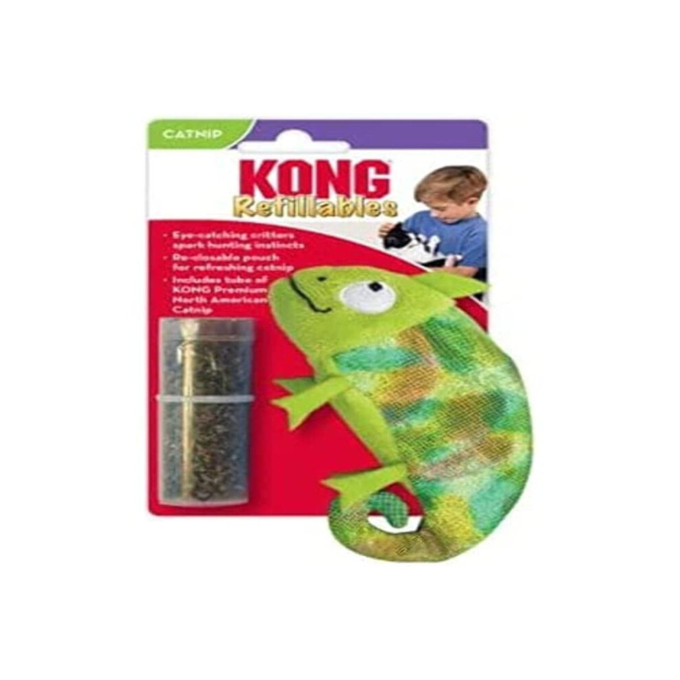 KONG Company 38745809: Refillables Critter Catnip Cat Toy  Cameleon