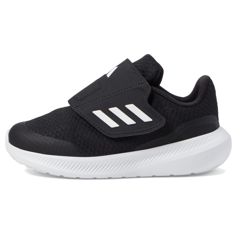 adidas Kids Run Falcon 3.0 Shoe  Black/White/Black  10 US Unisex Toddl