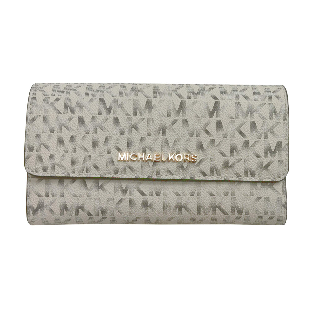 Michael Kors Women's Jet Set Travel Large Trifold Wallet No Size (Vani