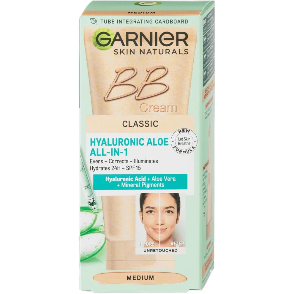 Garnier Miracle Skin Perfector Bb Cream Medium Up To 24-Hour Hydration