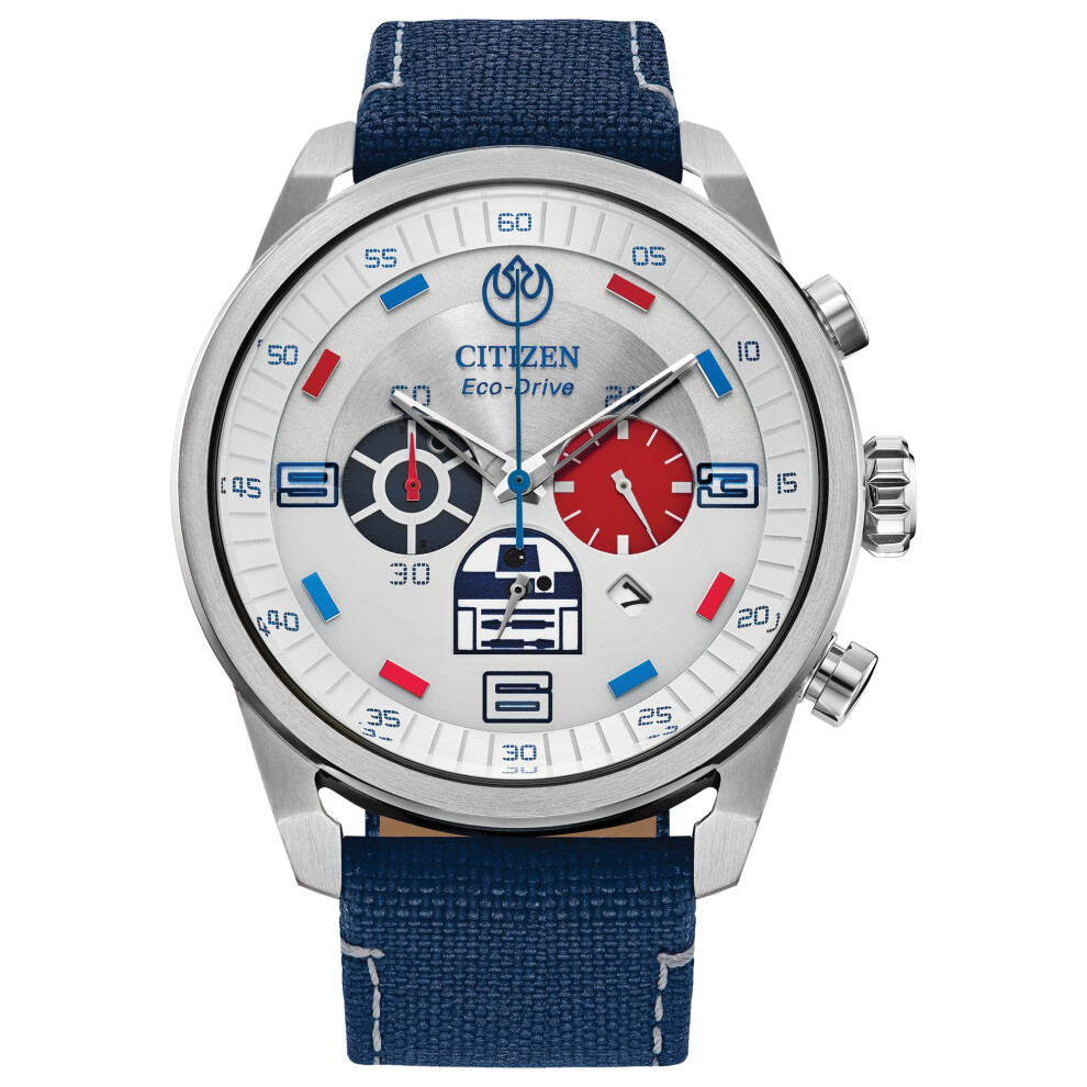 Citizen Men's Eco-Drive Star Wars R2-D2 Chronograph Stainless Steel Wa