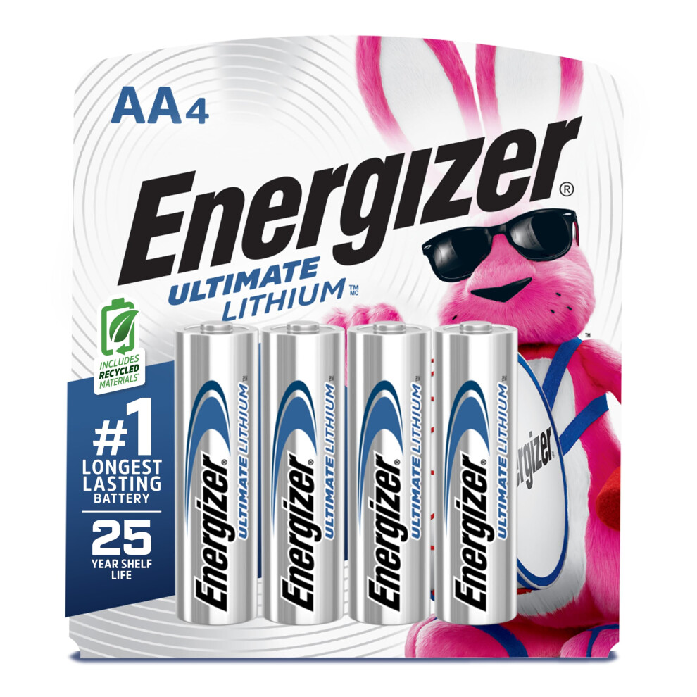 Energizer Ultimate Lithium AA Batteries  World's Longest Lasting Batte