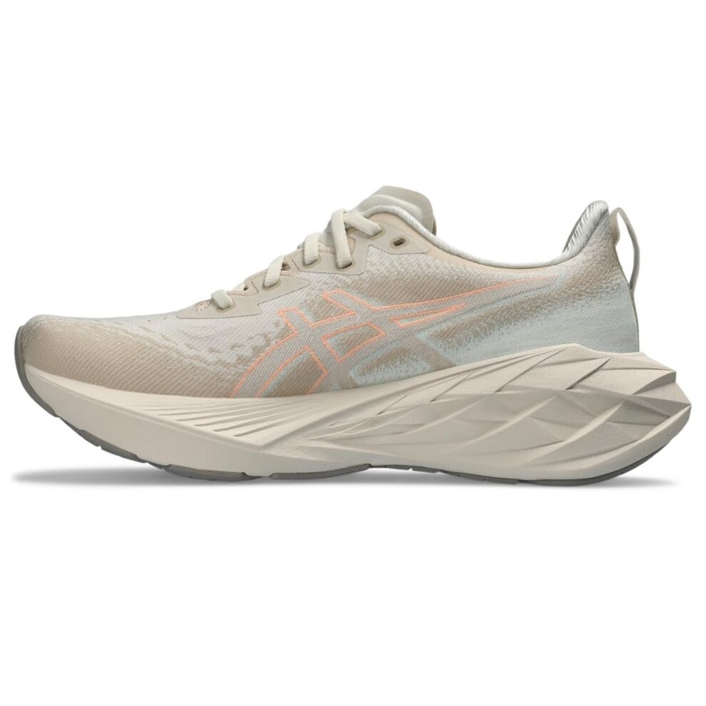 ASICS Women's NOVABLAST 4 Running Shoes  9  Oatmeal/Moonrock