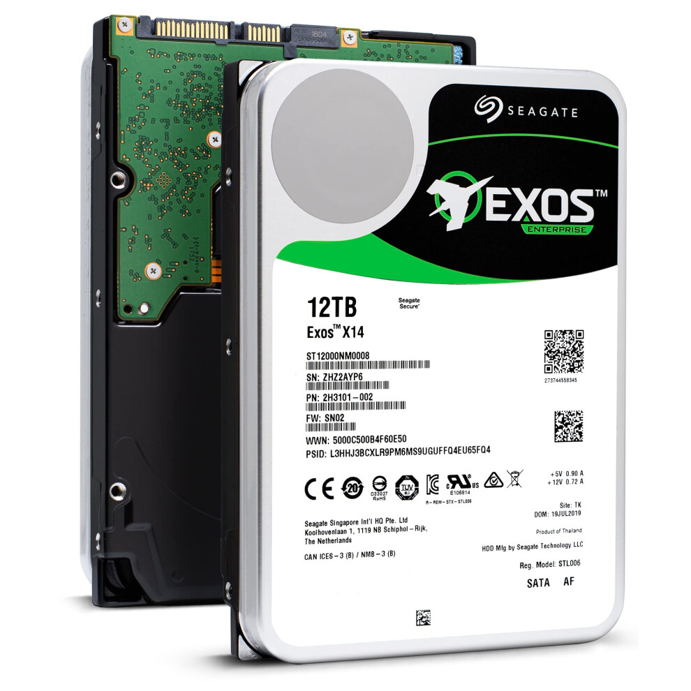 Seagate Exos X14 St12000nm0008 12 Tb Hard Drive - 3.5"" Internal - Sat