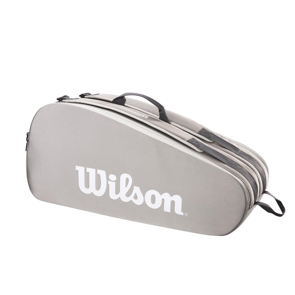 WILSON Tour Tennis Racket Bag - Stone Grey  Holds up to 6 Rackets