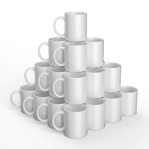 Cricut : Tazze Ceramica Bianca 340ml 36 pezzi
