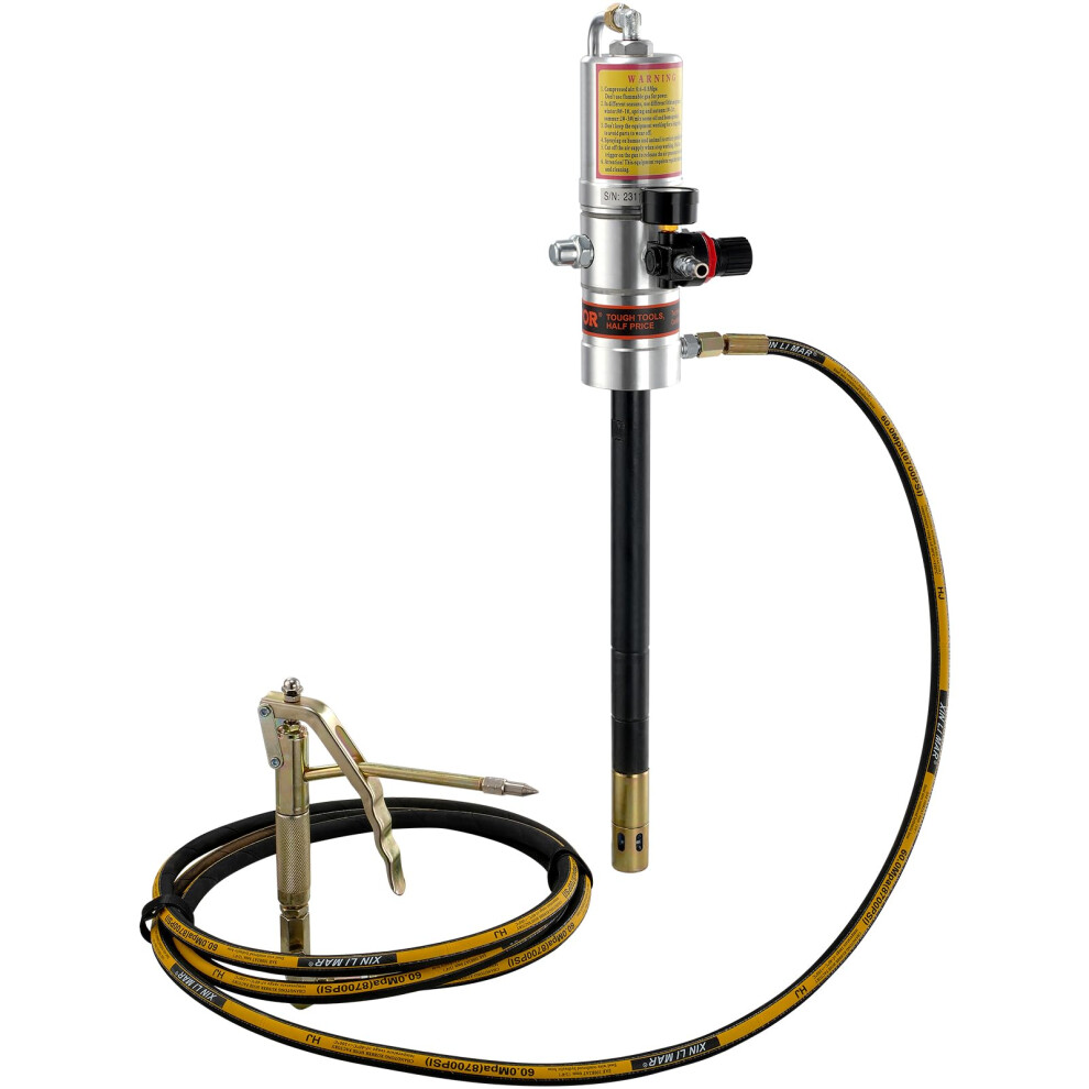 VEVOR Grease Pump  Air Grease Pump with 13 ft High Pressure Hose and G