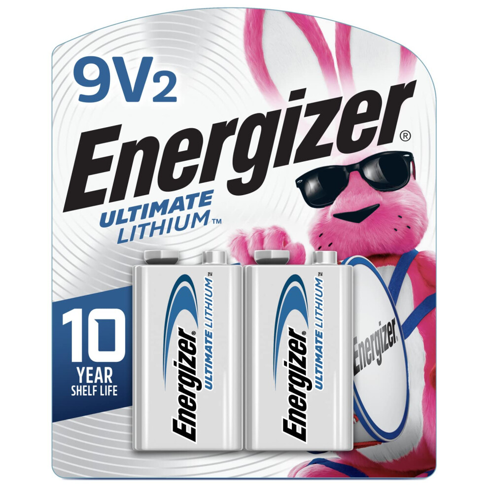 Energizer 9V Batteries  Ultimate Lithium  Original Version  2 Count