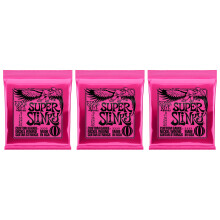 Ernie Ball Super Slinky Electric Guitar Strings 9-42 (Pack of 3 Sets)