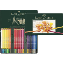 Faber-Castel 110060 Polychromos Colored Pencil Set In Metal Tin 60 Pi