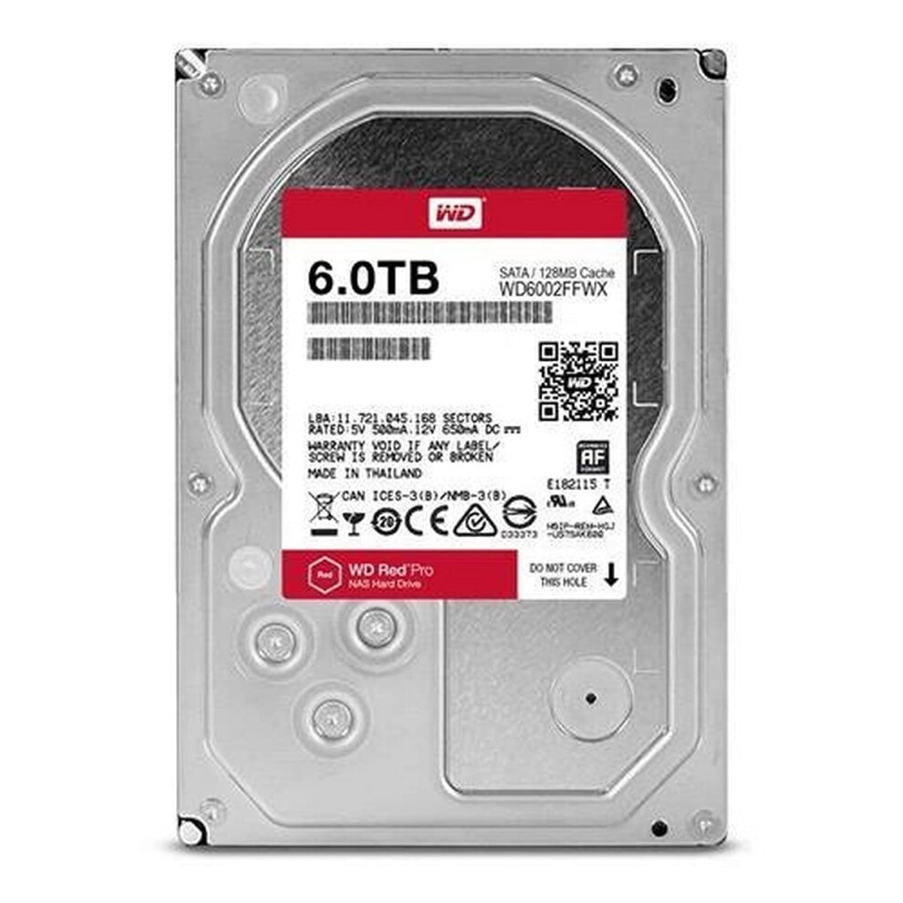 WD Red Pro 6TB 3.5-Inch SATA III 7200rpm 128MB Cache NAS Internal Hard