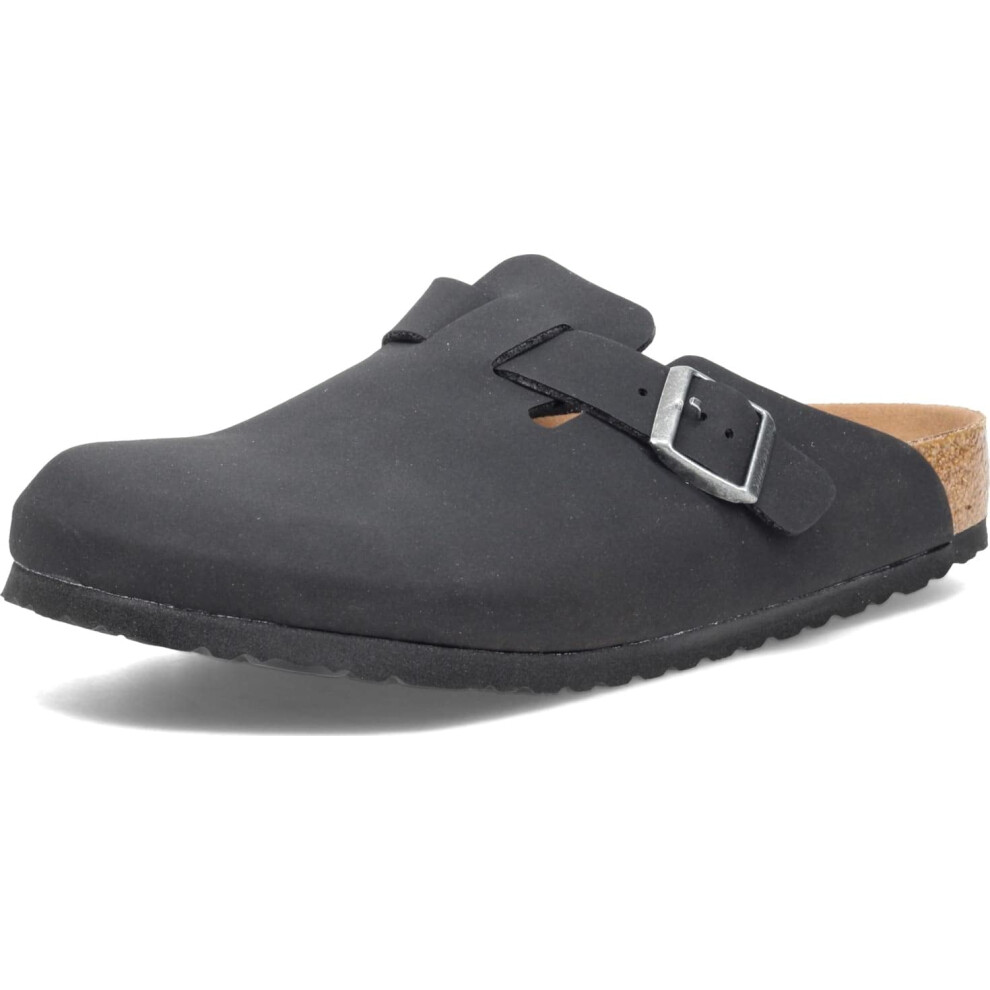 Birkenstock Original Boston Leather Narrow Width  Black 43