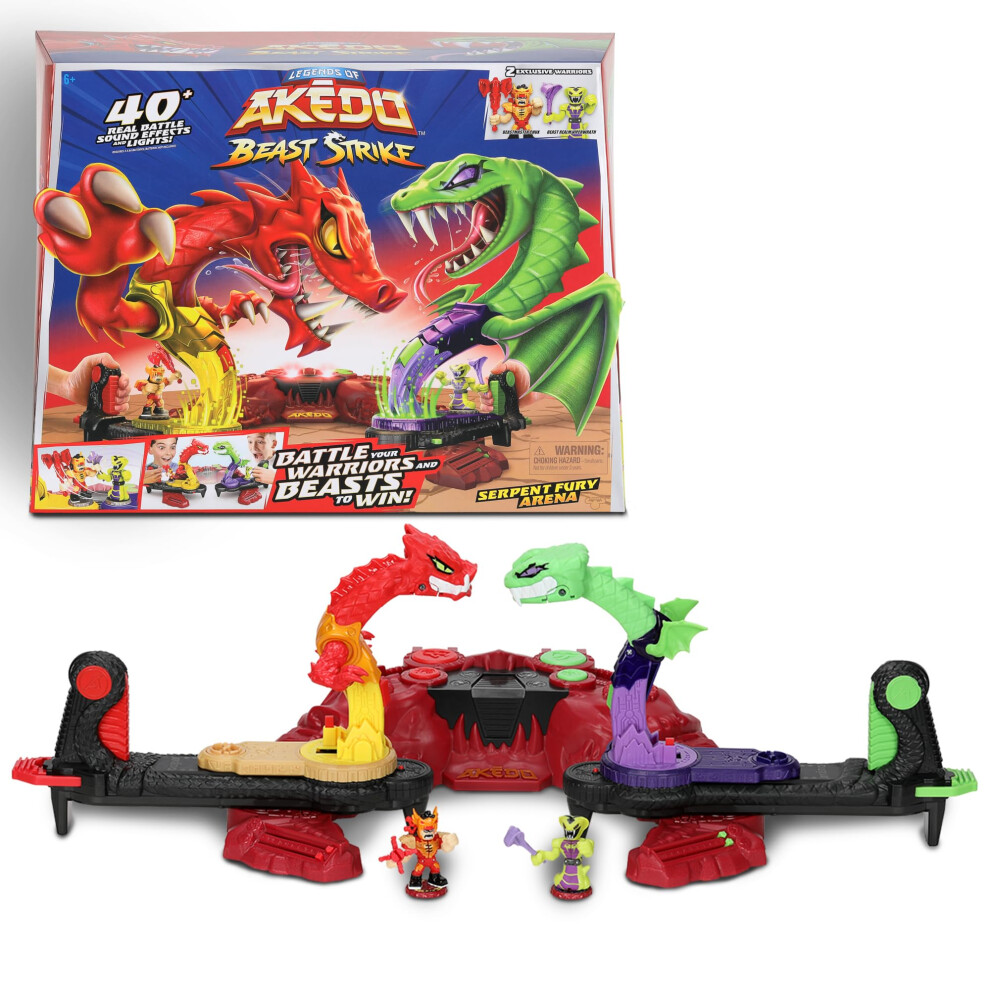 Legends of Akedo Beast Strike Serpent Fury Arena. Battle Your Warriors