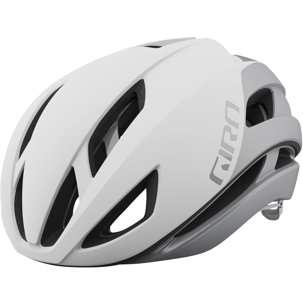 Giro Eclipse Spherical Adult Road Cycling Helmet - Matte White/Silver