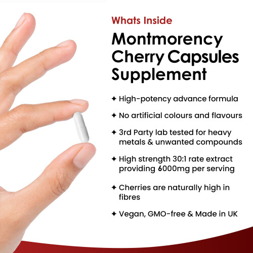 New Leaf Product Montmorency Cherry 6000mg Extract - 120 Capsules High Strength 1