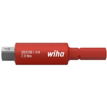 Wiha slimVario Electric 43139 Adaptor for 1/4 Inch Socket Spanner Red