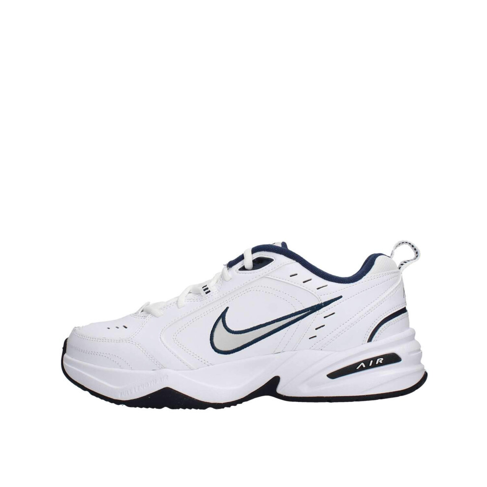 Nike Men's Air Monarch IV Cross Trainer  White/Metallic Silver/Midnigh