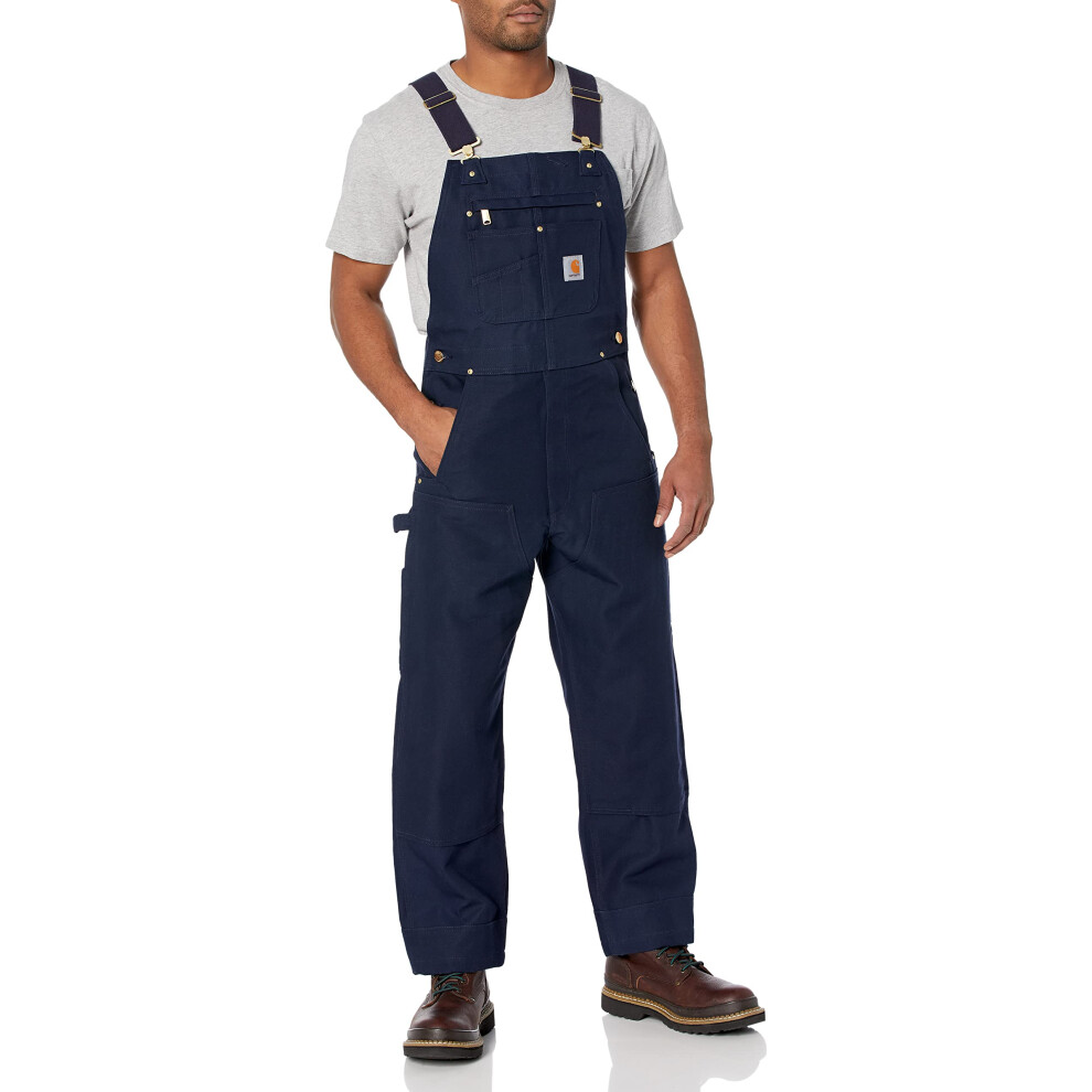 Carhartt Men'sRelaxed Fit Duck Bib Overall Navy L34-W40