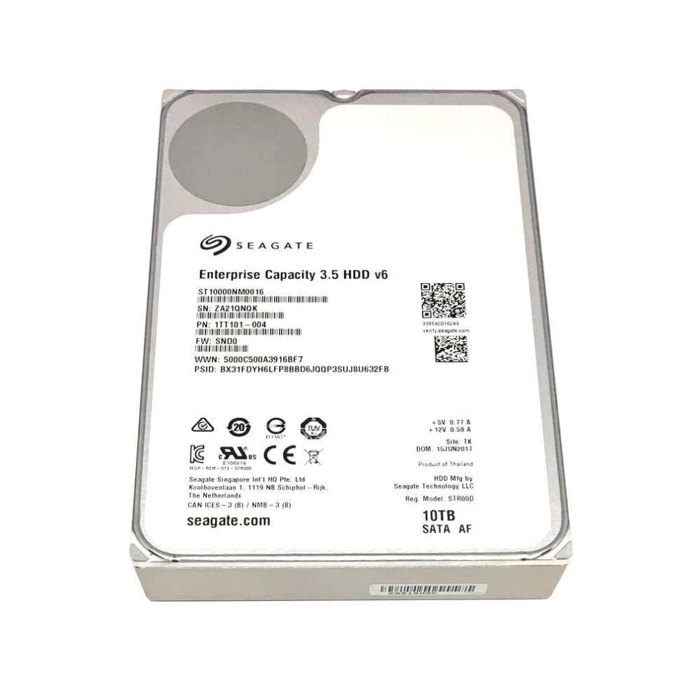 Seagate Enterprise Capacity | ST10000NM0016 | 10TB 7200 RPM SATA 6.0Gb