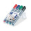 Staedtler Staedtler Lumocolor Flipchart Marker  Bullet Tip  Water Based  Box of 2