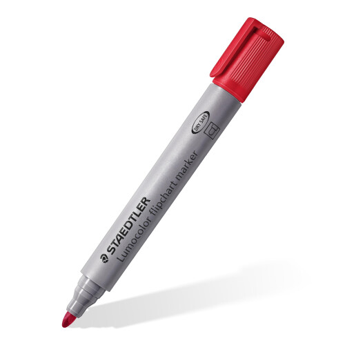 Staedtler Staedtler Lumocolor Flipchart Marker  Bullet Tip  Water Based  Box of 2