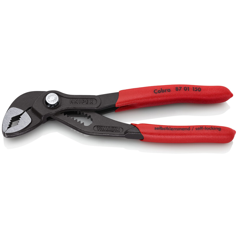 KNIPEX Tools - Cobra Water Pump Pliers (8701150)  6-Inch Red