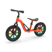 Draisienne CHARLIE GLOW Arancione: Ruote luminose, Pneumatici anti-foratura, sella e manubrio regolabili in altezza, da 18 a 48 mesi