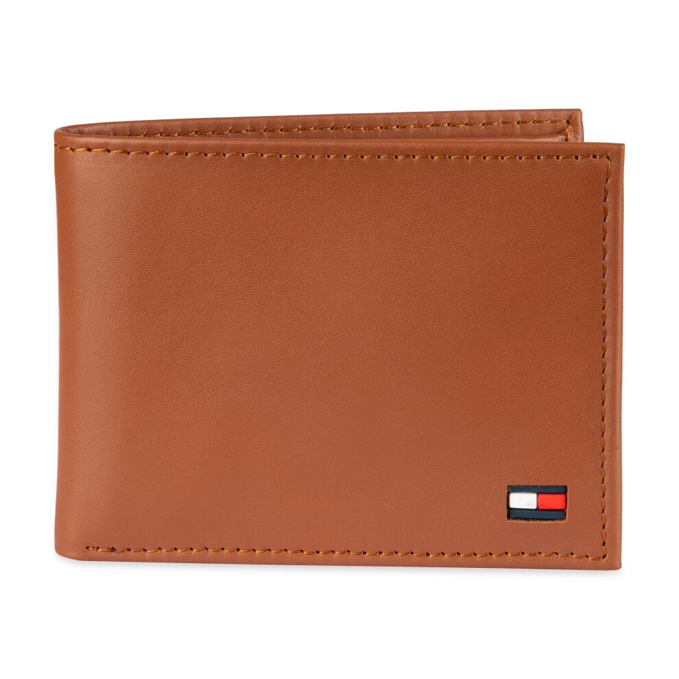 Tommy Hilfiger Men's Leather Wallet - Thin Sleek Casual Bifold with 6