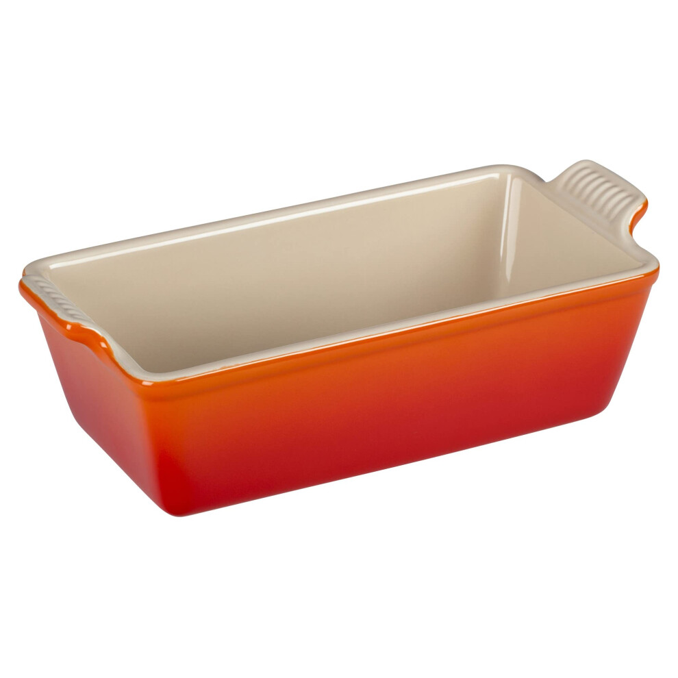 Le Creuset Stoneware Heritage Loaf Pan  9"" x 5"" x 3"" (1.5 qt.)  Fla