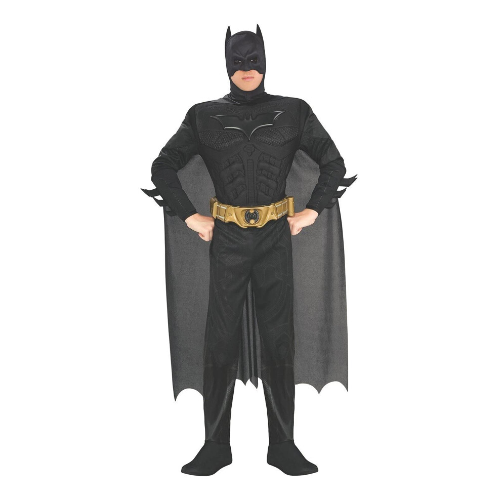 The Dark Knight Batman Deluxe Muscle Chest Costume  Black  Medium