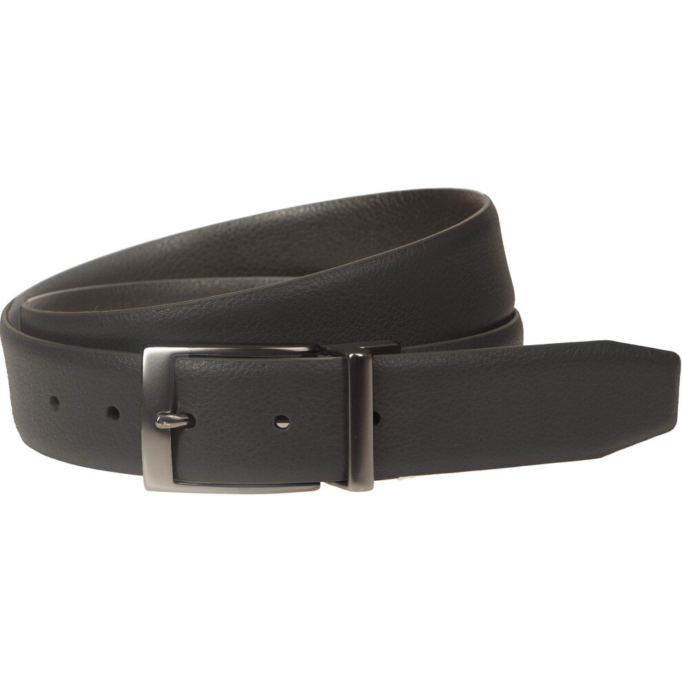 Nike Men's Standard Pebble Feather Edge Reversible Belt  Black/Brown