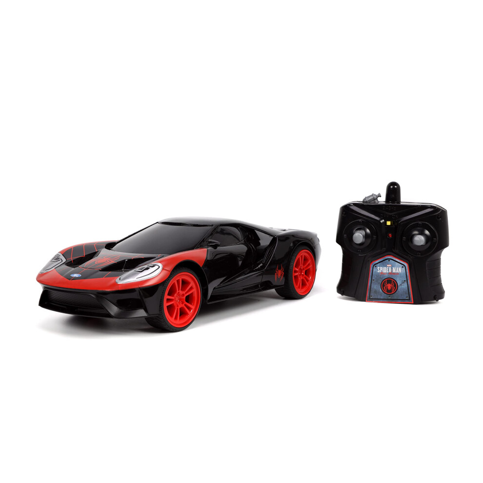 Jada Toys Marvel Spider-Man 1:16 Miles Morales 2017 Ford GT RC Remote