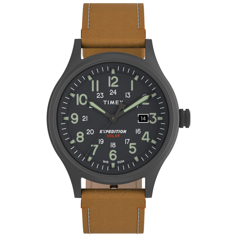 Timex Men's Expedition Scout Solar 40mm Watch - Gunmetal Case Gray Dia